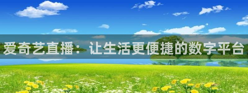 919体育专业直播平台：爱奇艺直播：让生活更便捷的数字平台