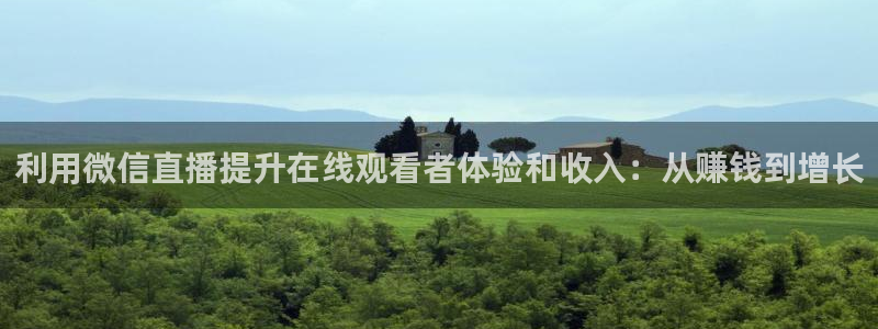 919直播：利用微信直播提升在线观看者体验和收入：从赚钱到增长